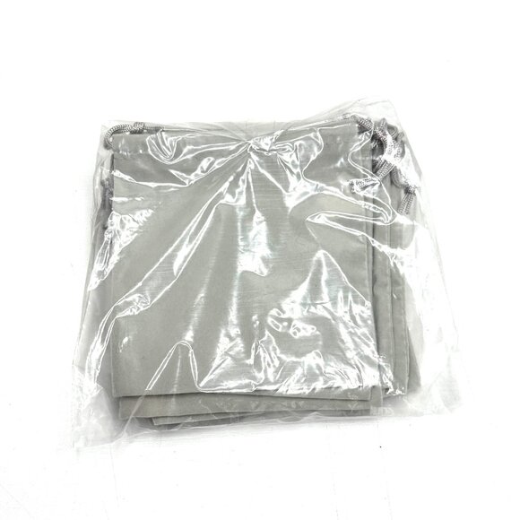 12 Pieces Velvet Micro Suede Cloth Jewelry Drawstring Pouch Storage Gray NEW - Picture 1 of 3